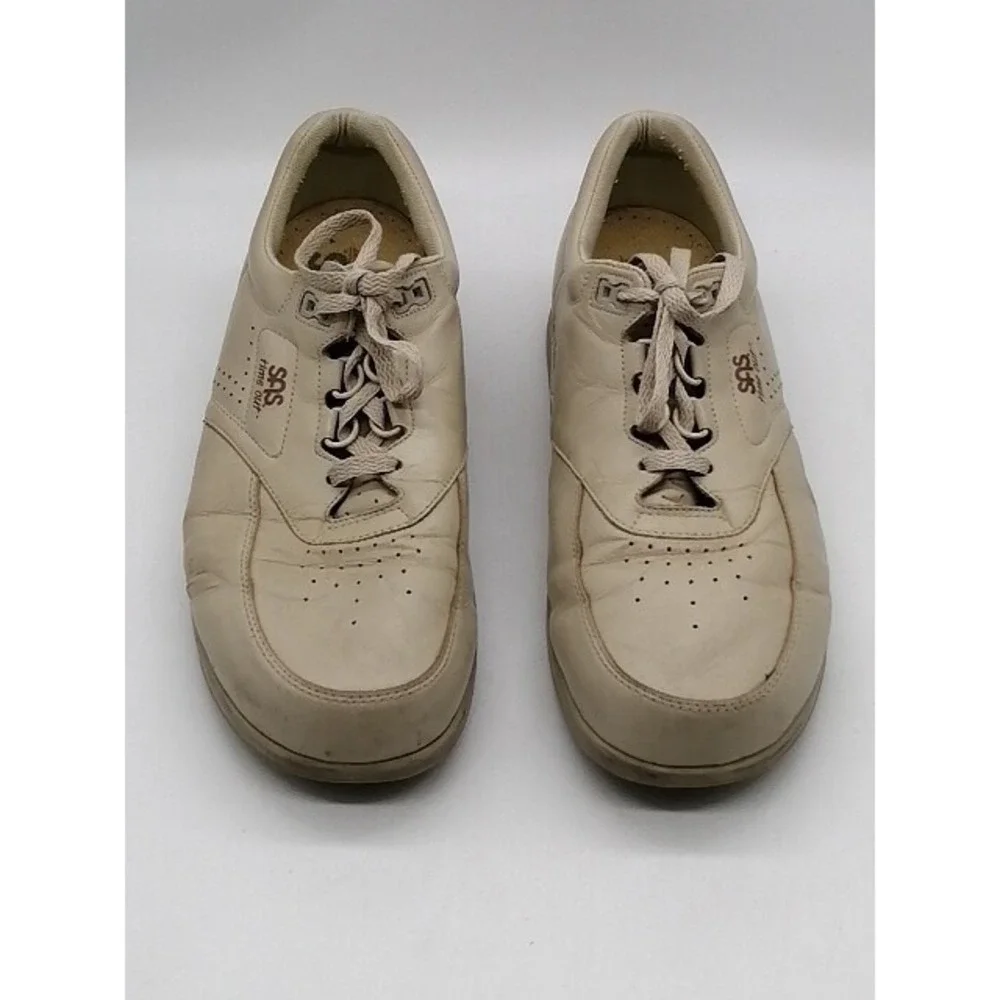 SAS Tripad Comfort Sneakers Womens Time Out Beige 11 Narrow Leather Walking Shoe